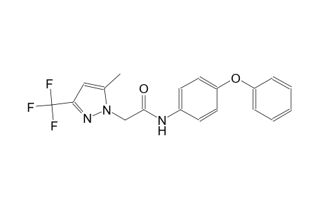 2-[5-methyl-3-(trifluoromethyl)-1H-pyrazol-1-yl]-N-(4-phenoxyphenyl)acetamide