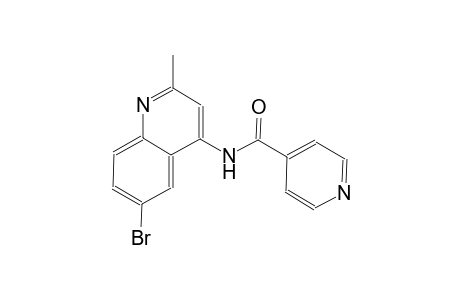 4-pyridinecarboxamide, N-(6-bromo-2-methyl-4-quinolinyl)-