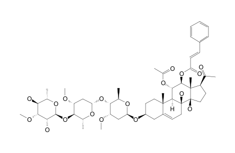 CONDURANGOGENIN-E-3-O-BETA-D-6-DEOXY-3-O-METHYL-ALLOPYRANOSYL-(1->4)-BETA-D-OLEANDROPYRANOSYL-(1->4)-BETA-D-CYMAROPYRANOSIDE