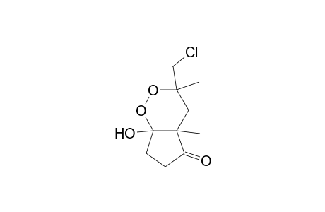 4-(chloromethyl)-1-hydroxy-4,6-dimethyl-7-oxo-2,3-dioxabicyclo[4.3.0]nonane