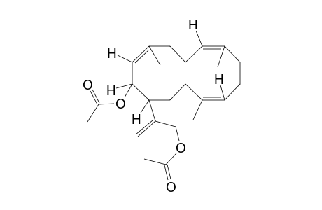 (1S,2R,3E,7E,11E)-2,17-Diacetoxycembra-3,7,11,15-tetraene