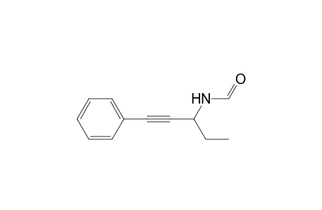 N-(1-Phenylpent-1-yn-3-yl)formamide