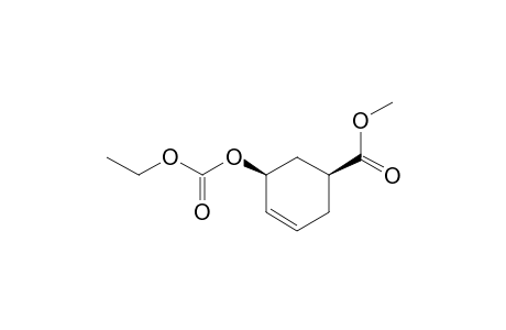 (1S,5S)-5-carbethoxyoxycyclohex-3-ene-1-carboxylic acid methyl ester