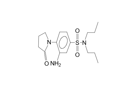 N,N-dipropyl-3-amino-4-(2-oxopyrrolidino)benzenesulphonamide