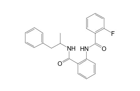2-Fluoro-N-(2-([(1-methyl-2-phenylethyl)amino]carbonyl)phenyl)benzamide