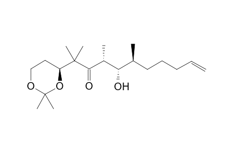(4R,5S,6S)-2-[(4S)-2,2-dimethyl-1,3-dioxan-4-yl]-2,4,6-trimethyl-5-oxidanyl-undec-10-en-3-one