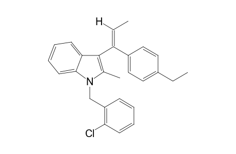 1-(2-Chlorobenzyl)-3-(1-(4-ethylphenyl)-1-propen-1-yl)-2-methyl-1H-indole