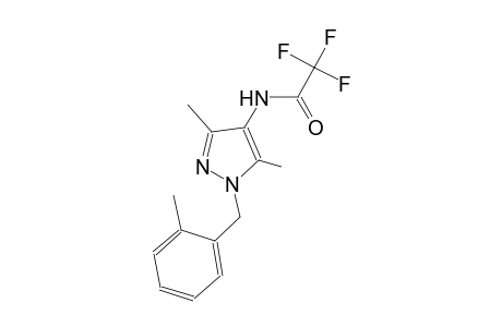 N-[3,5-dimethyl-1-(2-methylbenzyl)-1H-pyrazol-4-yl]-2,2,2-trifluoroacetamide
