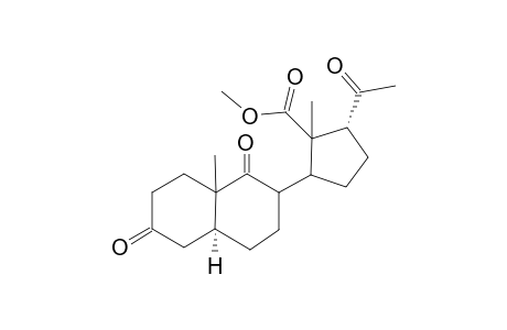 Methyl-3,9,20-trioxo-C-nor-9,11-seco-5.alpha.,17.alpha.-pregnan-11-oate