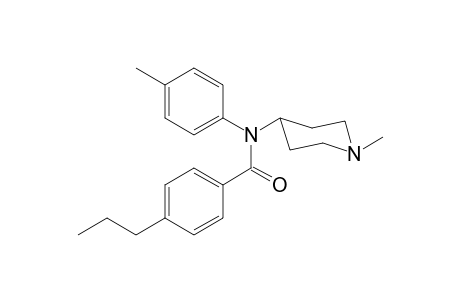 N-(4-Methylphenyl)-N-(1-methylpiperidin-4-yl)-4-propylbenzamide