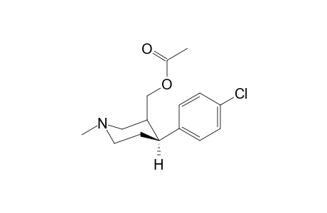 [(4S)-4-(4-chlorophenyl)-1-methyl-3-piperidyl]methyl acetate