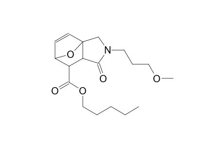 pentyl 3-(3-methoxypropyl)-4-oxo-10-oxa-3-azatricyclo[5.2.1.0~1,5~]dec-8-ene-6-carboxylate