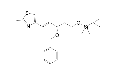 (S,4E)-3-Benzoyl-1-(tert-butyldimethylsiloxy)-4-methyl-5-(2-methylthiazole-4-yl)pent-4-ene