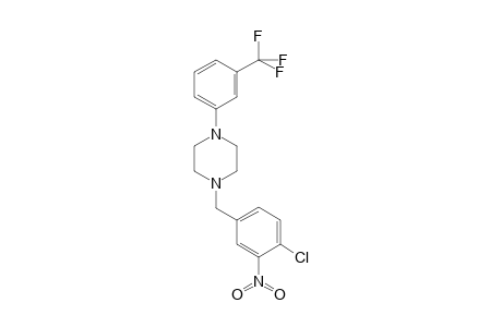 1-(4-Chloro-3-nitrobenzyl)-4-[3-(trifluoromethyl)phenyl]piperazine