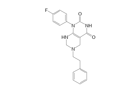 Pyrimido[4,5-d]pyrimidine-2,4(1H,3H)-dione, 1-(4-fluorophenyl)-5,6,7,8-tetrahydro-6-(2-phenylethyl)-