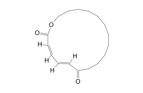 (Z2,4E)-6-OXOHEPTADECA-2,4-DIEN-17-OLIDE