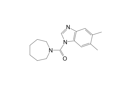 (Azepan-1-yl)(5,6-dimethylbenzoimidazol-1-yl)methanone