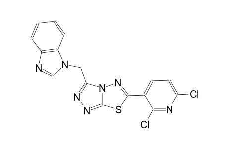 1H-benzimidazole, 1-[[6-(2,6-dichloro-3-pyridinyl)[1,2,4]triazolo[3,4-b][1,3,4]thiadiazol-3-yl]methyl]-