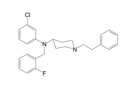 N-3-Chlorophenyl-N-(2-fluorobenzyl)-1-(2-phenylethyl)piperidin-4-amine