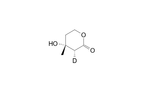 2H-Pyran-2-one-3-D, tetrahydro-4-hydroxy-4-methyl-, (3R-cis)-
