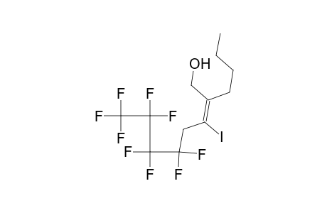 (E)-2-(n-butyl)-5,5,6,6,7,7,8,8,8-nonafluoro-3-iodo-2-octen-1-ol