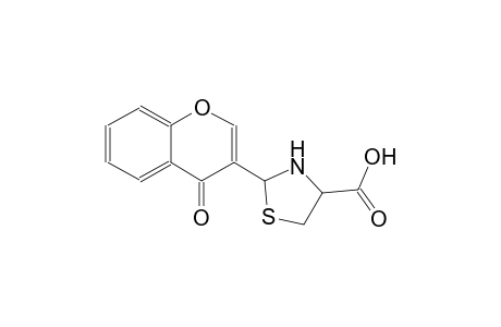 2-(4-oxo-4H-chromen-3-yl)-1,3-thiazolidine-4-carboxylic acid