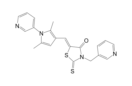 4-Thiazolone, 5-[[2,5-dimethyl-1-(3-pyridinyl)-1H-pyrrol-3-yl]methylidene]dihydro-3-(3-pyridinylmethyl)-2-thioxo-