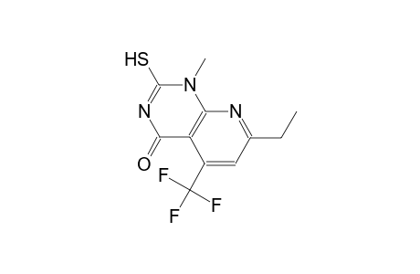pyrido[2,3-d]pyrimidin-4(1H)-one, 7-ethyl-2-mercapto-1-methyl-5-(trifluoromethyl)-