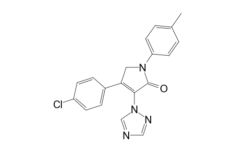 4-(4-chlorophenyl)-1-(p-tolyl)-3-(1H-1,2,4-triazol-1-yl)-1H-pyrrol-2(5H)-one