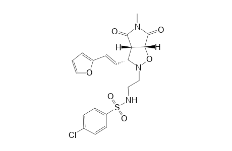 4-Chloro-N-{2-[(3R,3aS,6aR)-3-((E)-2-furan-2-yl-vinyl)-5-methyl-4,6-dioxo-hexahydro-pyrrolo[3,4-d]isoxazol-2-yl]-ethyl}-benzenesulfonamide