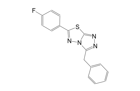 3-benzyl-6-(4-fluorophenyl)[1,2,4]triazolo[3,4-b][1,3,4]thiadiazole