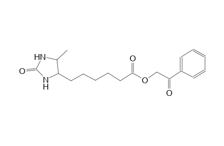 2-Oxo-2-phenylethyl 6-(5-methyl-2-oxo-4-imidazolidinyl)hexanoate