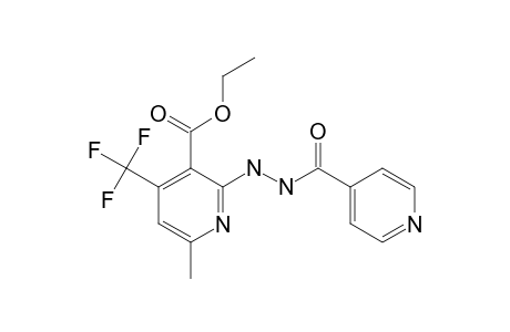 6-methyl-2-(N'-(pyridine-4-carbonyl)hydrazino)-4-(trifluoromethyl)nicotinic acid ethyl ester