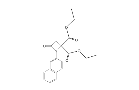 1-(2-NAPHTHYL)-4-OXO-2,2-AZETIDINEDICARBOXYLIC ACID, DIETHYL ESTER