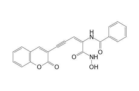 3-(4'-Benzoylamino-4'-hydroxycarboxamido-3'-buten-1'-ynyl) coumarin