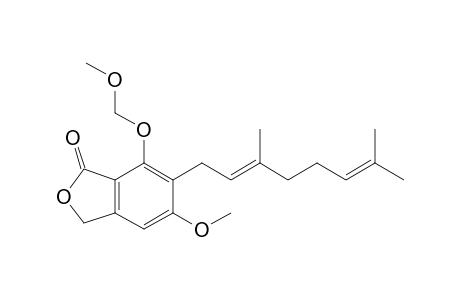 (E)-6-(3,7-Dimethylocta-2,6-dienyl)-5-methoxy-7-(methoxymethoxy)isobenzofuran-1(3H)-one