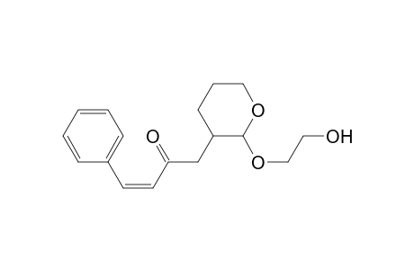 (Z)-(E)-2-(2-Hydroxyethoxy)-3-(2-oxo-4-phenyl-3-butenyl)-3,4,5,6-tetrahydro-2H-pyran