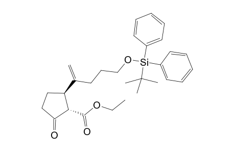 ethyl (1S,2R)-2-[1-(3-{[tert-butyl(diphenyl)silyl]oxy}propyl)vinyl]-5-oxocyclopentanecarboxylate