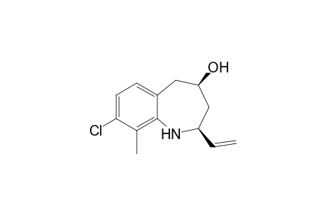 8-Chloro-9-methyl-cis-2-vinyl-2,3,4,5-tetrahydro-1H-benzo[b]azepin-4-ol