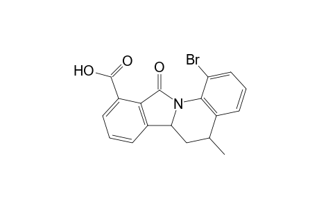 1-Bromo-5-methyl-11-oxo-5,6,6a,11-tetrahydroisoindolo[2,1-a]quinoline-10-carboxylic acid