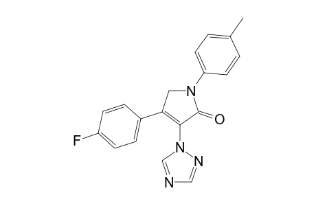 4-(4-fluorophenyl)-1-(p-tolyl)-3-(1H-1,2,4-triazol-1-yl)-1H-pyrrol-2(5H)-one