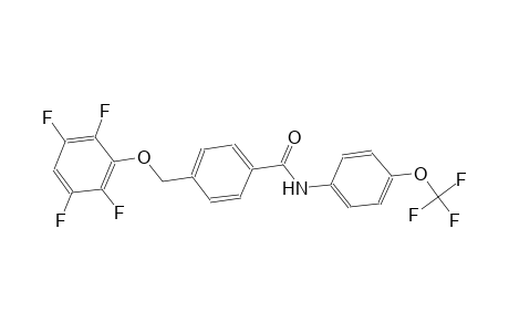 4-[(2,3,5,6-tetrafluorophenoxy)methyl]-N-[4-(trifluoromethoxy)phenyl]benzamide