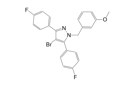 4-bromo-3,5-bis(4-fluorophenyl)-1-(3-methoxybenzyl)-1H-pyrazole