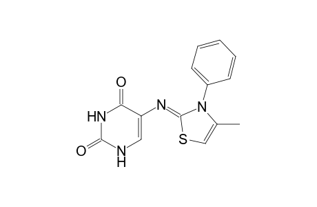 (Z)-5-((4-Methyl-3-phenylthiazol-2(3H)-ylidene)amino)pyrimidine-2,4(1H,3H)-dione