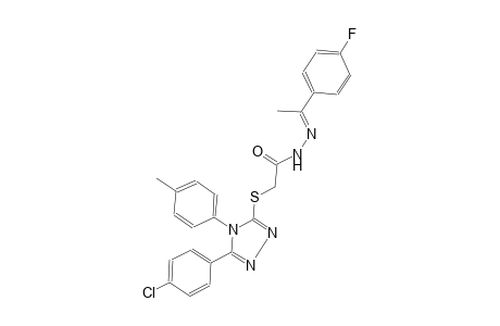 acetic acid, [[5-(4-chlorophenyl)-4-(4-methylphenyl)-4H-1,2,4-triazol-3-yl]thio]-, 2-[(E)-1-(4-fluorophenyl)ethylidene]hydrazide