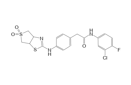 benzeneacetamide, 4-[(3a,4,6,6a-tetrahydro-5,5-dioxidothieno[3,4-d]thiazol-2-yl)amino]-N-(3-chloro-4-fluorophenyl)-