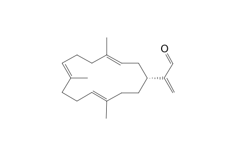 2-[(1R,3E,7E,11E)-4,8,12-trimethyl-1-cyclotetradeca-3,7,11-trienyl]-2-propenal