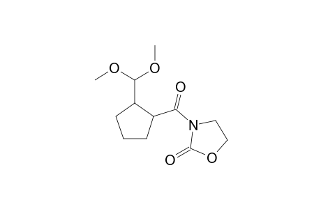 3-(2-Dimethoxymethylcyclopentanecarbonyl)oxazolidin-2-one