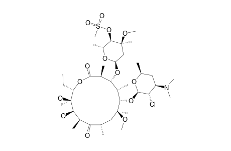 (2'R,3'S)-2'-CHLORO-2'-DEHYDROXY-4''-O-METHANOSULFONYL-6-O-METHYLERYTHROMYCIN_A