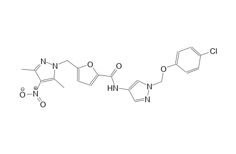 N-{1-[(4-chlorophenoxy)methyl]-1H-pyrazol-4-yl}-5-[(3,5-dimethyl-4-nitro-1H-pyrazol-1-yl)methyl]-2-furamide
